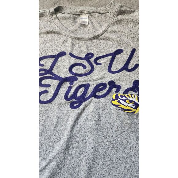 LSU Tigers NCAA Women's Light‎ Gray Shirt Long Sleeve Medium - Picture 2 of 5